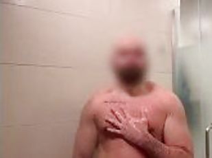 Colombian jerking off in the gym showers La fitness Toronto
