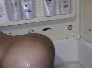 Ass spanking POV, bathing and pissing