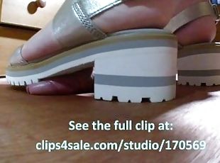 BBW COCK CRUSH WITH TIMBERLAND SANDALS TRAILER 2