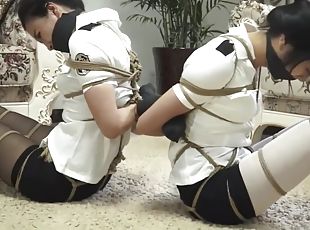 Two police women bondage and gagged - xy410