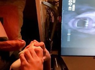 is this Jerk Off Challenge ? I play video game "DON'T SCREAM" while I'm masturbating!