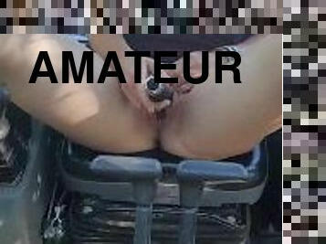 cul, gros-nichons, masturbation, en-plein-air, chatte-pussy, giclée, amateur, rousse, horny, naturel