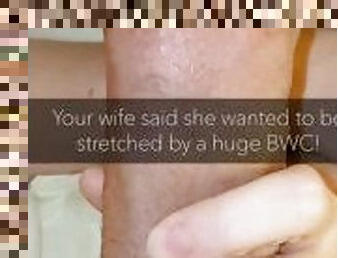 Scarlett VanWhite - Cheating wife sends Snaps to hubby of huge College BWC! (CUCK CAPTIONS)
