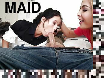 Maid Helps With Cock Cleaning 1 - Chad Alva