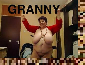 BBW granny dance