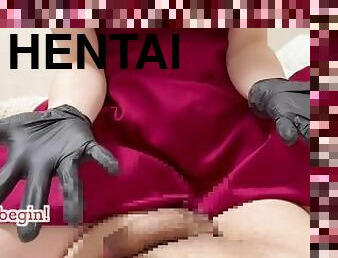 cul, amateur, ejaculation-sur-le-corps, maison, japonais, branlette, couple, hentai, fétiche, bite