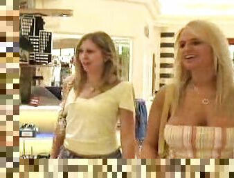 Sexy Lesbian Babes Had Threesome Sex After Shoping