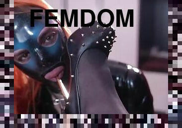 bdsm, fødder, kyssende, fetish, latex, ansigtssidning, dominans, femidom, dukke, ben