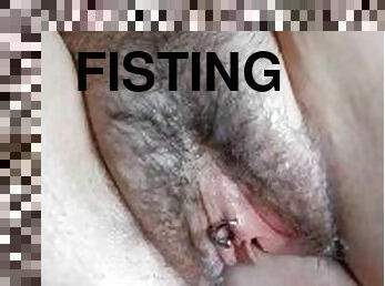 fisting, énorme, chatte-pussy, amateur, milf, fétiche, dure