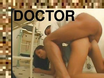 Leggy slut and her doctor have wild sex