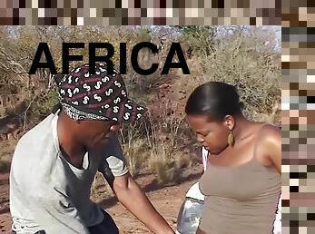 Extreme wild sex lesson with a chubby hot chocolade african babe at my sex safari