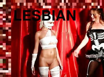 Silvia and Jessie Are Halloween Hotties who love lesbian sex