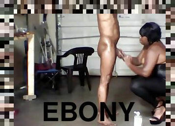 ebony, hardcore, hjemmelaget, svart, dominans, femdom