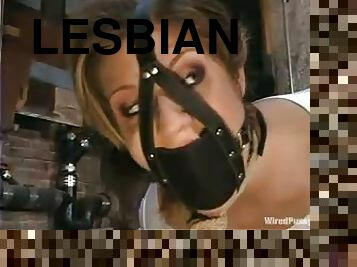 Anal and Pussy Toying in Lesbian Femdom Bondage Session for Tyla Wynn
