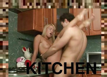 Hardcore Kitchen Sex With The Cute Blonde Teen Alina