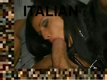 Insanely Hot Italian Brunette Gets Threesomed In a Limousine