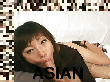 Her soft Asian lips were clearly made for sucking cock