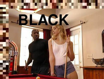 Mandingo's big black cock brings the skinny white chick a big pleasure