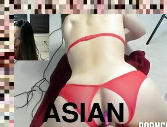 Hot asian camgirl lovense in her ass  more at pornchicki.com