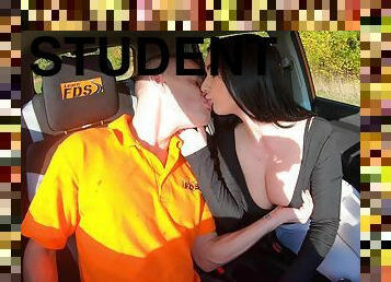 Fake Driving School - Instructor Cheats With Nasty Student 1 - Max Dior