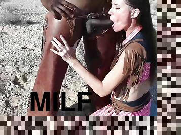 MILF Interracially BBC Banged Outdoor - Pornstar