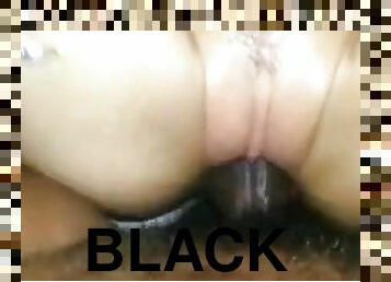White slut gets a black injection in both holes