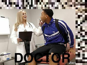 Julia Ann is a horny doctor who craves a fellow's BBC