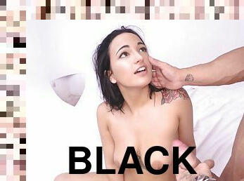 Nothing pleases this black-haired babe like a dick inside the beaver!