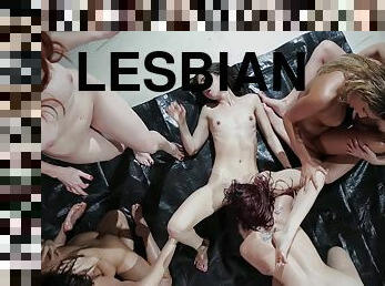 Hottest lesbians of our world having a mind-blowing orgy
