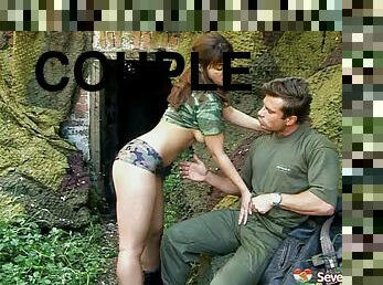 Teen soldier babe adores having her pussy eaten out