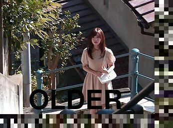 Older men fondle and cum on this tight Japanese beauty