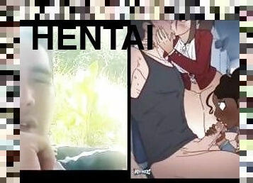 Hentai - stranger fucks white and brunette woman with his big cock UNCENSORED