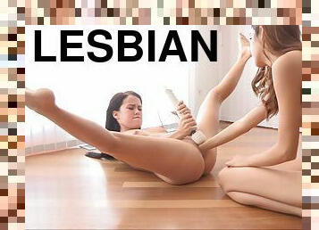 Lesbian takes a hard fist fucking from her girlfriend