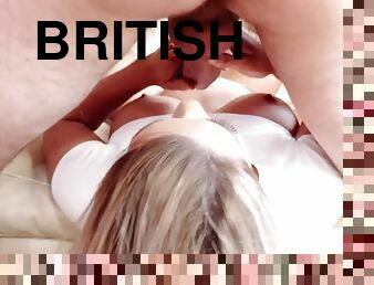 British sienna day gives nice slobbery blowjob