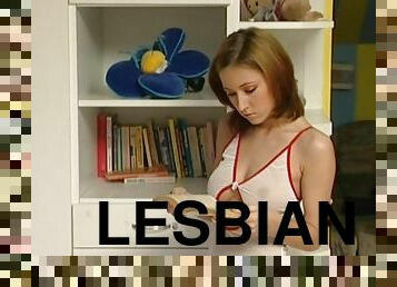 College babes experience the delights of lesbian love making