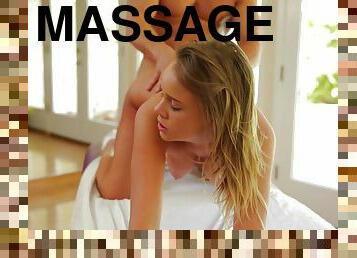 Unforgettable massage goes wild and the chick gets drilled