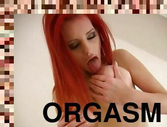 Beautiful Redhead Emo Orgasms