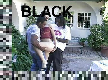 Succulent Haley Amatuer Gets DP By Two Black Guys Outdoors