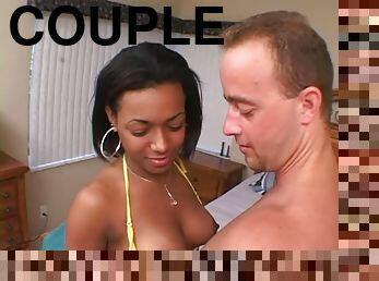 Succulent Yoli Has Interracial Sex With A White Guy