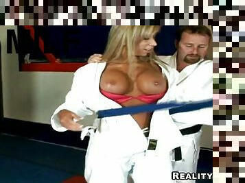 Karate lesson with stunning milf Morghan