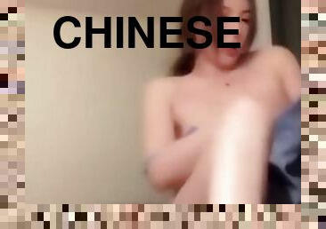 asiático, adolescente, webcam, bailando, china