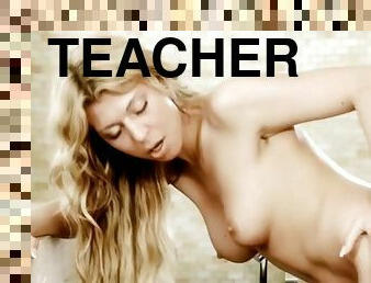 Anal sex teacher fucks blonde ass