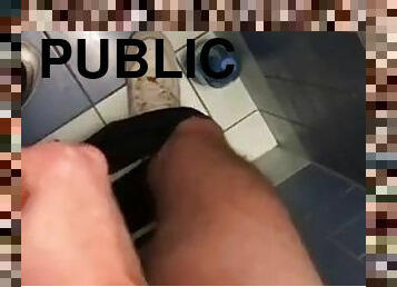 Young boy fucking in the public bathroom