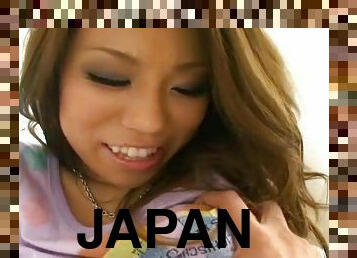 Japanese babe Arisa Kumada sucks and fucks Uncensored