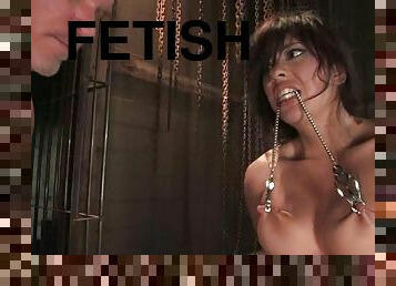 Satine Phoenix gets her mouth and snatch drilled hard in a jail