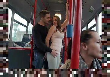 Hardcore public sex in the public buss with Bonnie