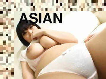 Ai Satou gets her pussy touched and fucked in missionary position