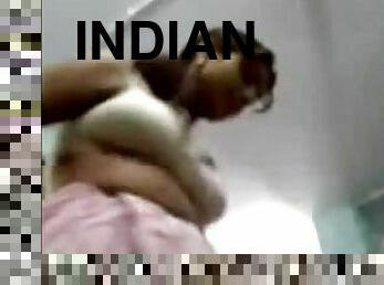 Homemade video with Indian chick showing her tits