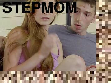 Yay! stepmom waiting for sweet cumshot from stepson