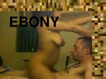 ebony girl rides in hotel